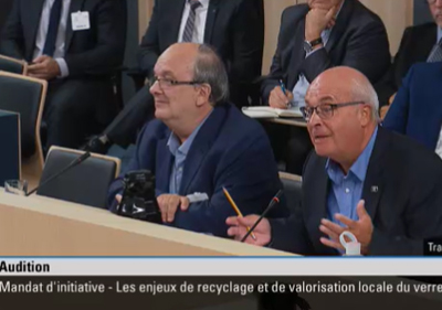 L'AMDEQ en Commission parlementaire sur le recyclage et la valorisation du verre